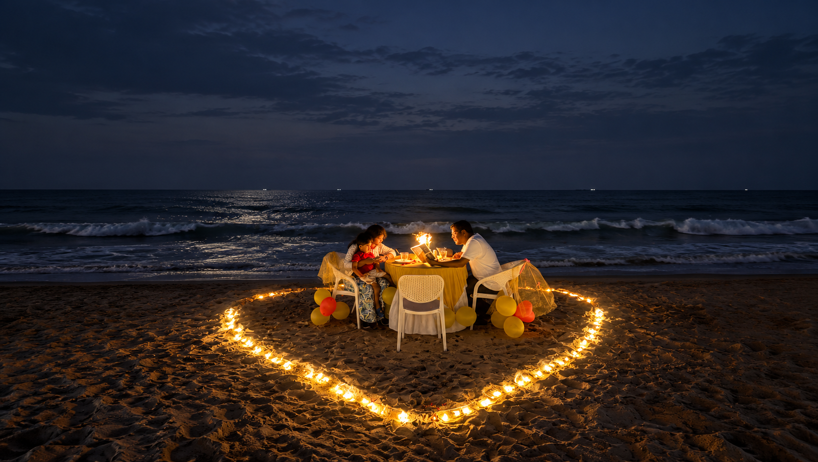 Candle light dinner in Udupi